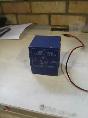 Buy Meccano E020 20 Volt Cricket Ball Motor Tested And Working With Box 11200 • 50£