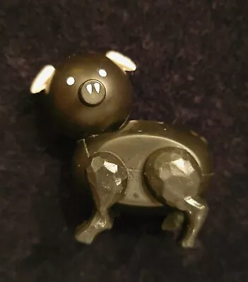 Buy Vintage Black & White Plastic Little People Fisher Price Farm Pig Toy • 5.55£