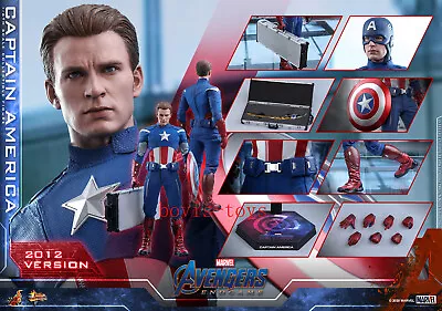 Buy New Hot Toys MMS563 1/6 The Avengers: Terminator Captain America (2012 Edition) • 197.99£