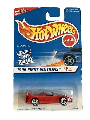 Buy HOT WHEELS Ferrari F50 First Editions 2006 Red Long Card Super Rare • 25£