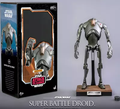 Buy Star Wars Episode II Super Battle Droid Figure 1/6 Hot Toys Sideshow MMS682 • 397.04£