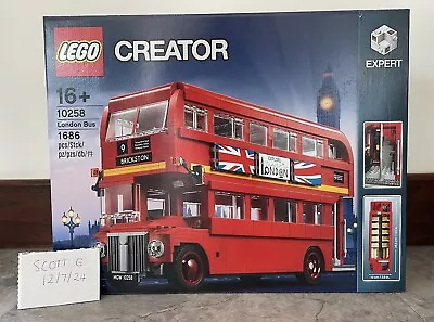 Buy LEGO Creator Expert: London Bus 10258 - Brand New & Sealed, Retired Set Free P&P • 149.99£