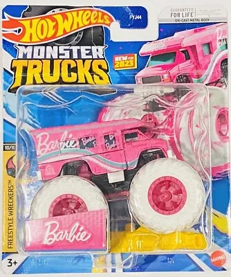 Buy HOT WHEELS MONSTER TRUCKS  2023 BARBIE FREESTYLE WRECKERS 10/11 Camper • 14.99£