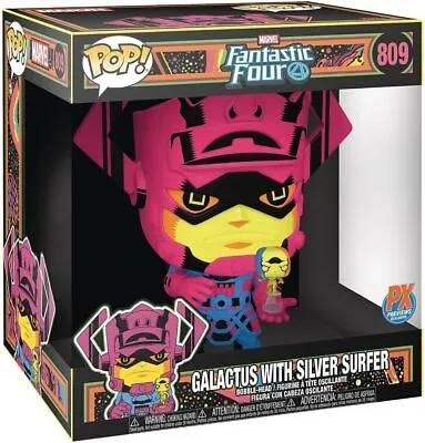 Buy Funko Pop! Jumbo Marvel Galactus With Silver Surfer 10  Action Figure • 24.95£