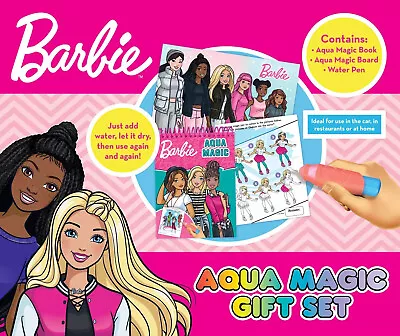 Buy BARBIE Aqua Magic Book Gift Set Colour Water Painting No Mess Reusable Activity • 6.95£