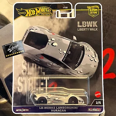 Buy HOT WHEELS PREMIUM LB Works Lamborghini Huracan SLIDE STREET 1:64 Diecast • 9.99£