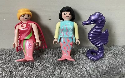 Buy Playmobil Mermaid Figures & Purple Seahorse • 5£