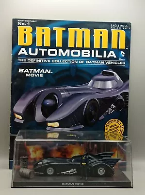 Buy Eaglemoss Batman Automobilia Collection 1989 Batman Movie Issue 1 With Magazine • 15£