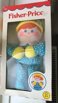 Buy Fisher Price 1350 Rare Vintage 1984 Cot Friend Boy Squeaker + Rattle Doll  - New • 58.99£