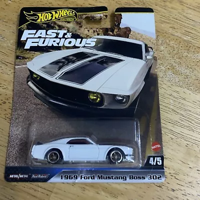 Buy Hot Wheels Premium Fast And Furious 1969 Ford Mustang Boss 302 4/5 Hyp71 Bnip • 9.99£