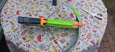 Buy NERF Zombie Strike Crossfire Bow Crossbow Working With 6 Bullets  • 6£