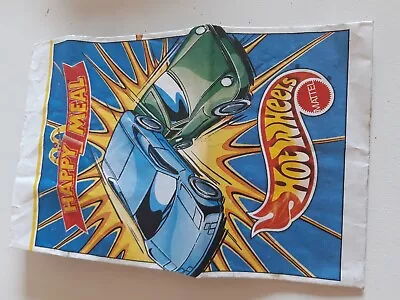 Buy Vintage McDonalds Happy Meal Bag Hotwheels 1 • 4.99£