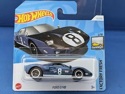 Buy Hot Wheels H4EF 012 FORD GT40 Dark Blue 2024 12/250 EF Case • 3.10£