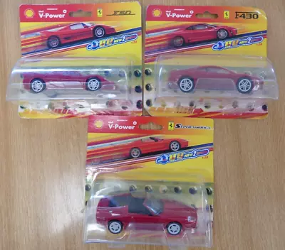 Buy Shell V-Power Red Ferrari Toy Cars F50 F430 Superamerica 1:38 Scale • 9.50£
