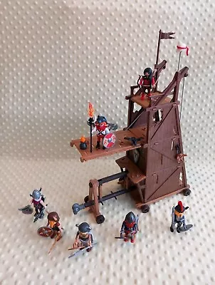 Buy Playmobil Vintage Medieval Knights Castle Barbarian Siege Tower With 7 Warriors  • 19.95£