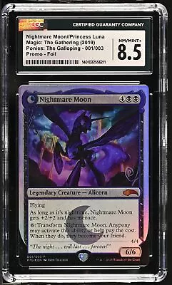 Buy NIGHTMARE MOON Promotional Ponies The Galloping Mythic CGC 8.5 MTG [Nostalgium] • 111.82£