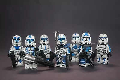 Buy Custom Star Wars Minifig 501st Sqaud Clone Trooper Bundle • 18.99£