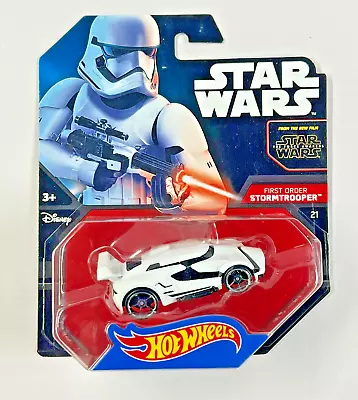 Buy Hot Wheels Star Wars Vehicle First Order Stormtrooper Character Car Toy Diecast • 9.95£