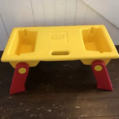 Buy Vtg LEGO Building Table Portable Storage & Folding Legs Lap Tray VGC • 34.99£