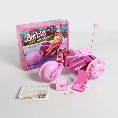 Buy 1985 Mattel Barbie SPLASH CYCLE VEHICLE ORIGINAL PACKAGING USED CONDITION • 25.24£