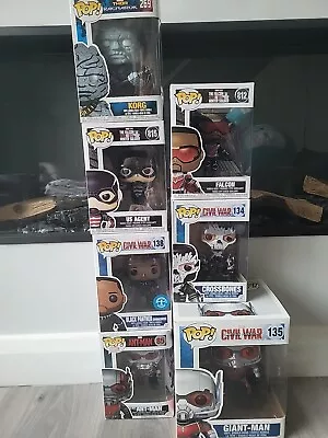 Buy Civil War, Winter Soldier And Ant-Man Marvel Funko Pop Bundle • 40£