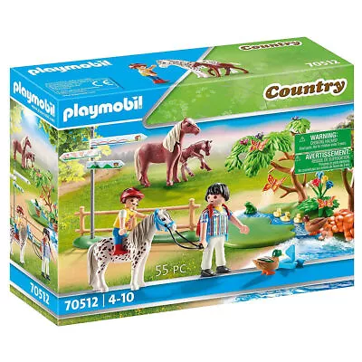 Buy Playmobil 70512 Country Pony Farm Adventure Pony Ride Kids Toy Ages 4 To 10 Yrs • 14.99£