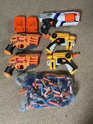 Buy Nerf Gun Bundle Inc. Strongarm And Doomlands And Large Bag Of Bullets • 15£