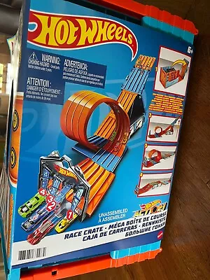 Buy Hot Wheels Track Builder System Race Crate Playset • 9.99£