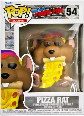 Buy Pizza Rat New York Comic Con NYCC POP! Icons #54 Vinyl Figure Funko • 16.92£