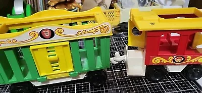 Buy 2 Vintage 1973 Fisher Price Circus Train Carriages • 2.50£