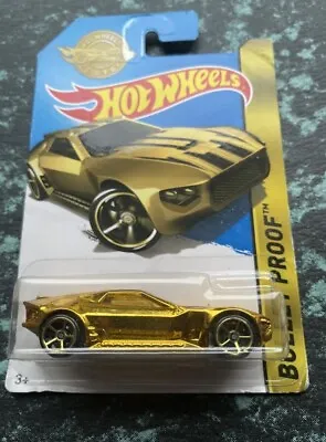 Buy RARE GOLD Bullet Proof Hot Wheels Car 2015 1.64 Diecast Classic • 9.99£