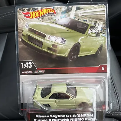 Buy Hot Wheels 1:43 Nissan Skyline GTR R34 V Spec II Nur With NISMO Parts Jdm New • 17.99£