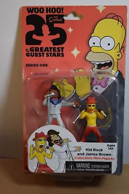 Buy NECA THE SIMPSONS GREATEST GUEST STARS JAMES BROWN & KID ROCK Mini Action Figure • 45£