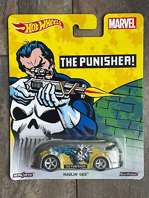 Buy Hot Wheels Premium Marvel The Punisher Haulin' Gas Real Riders Mint On Card! • 10.49£
