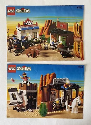 Buy Lego 6765 Gold City Junction & 6755 Sheriffs Lock Up Western Theme Instructions  • 12.99£