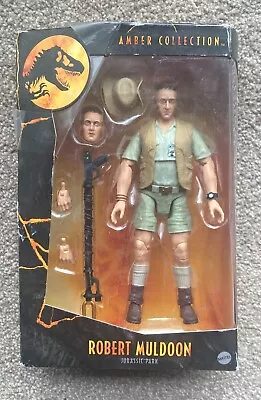 Buy Robert Muldoon Jurassic Park Amber Collection Mattel Action Figure NEW • 29.99£