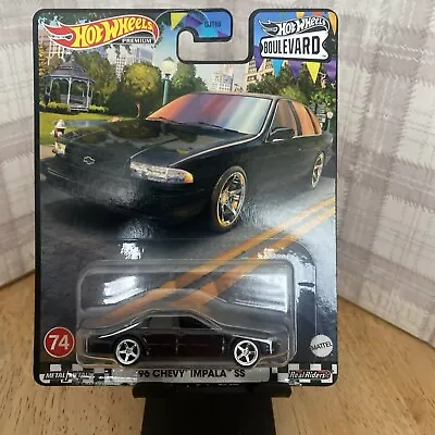 Buy 🔥 Hot Wheels Premium Boulevard '96 Black Chevy Impala Ss #74 Hkf20 Bnip 🔥 • 5.50£