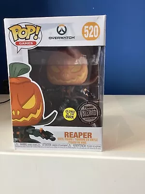 Buy Funko Pop Games 520 Overwatch Glow In Dark Pumpkin Reaper Blizzard Boxed Excelle • 49.55£