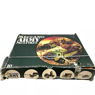 Buy Vintage Meccano Army Multikit Construction Set 1972 Boxed • 29.99£