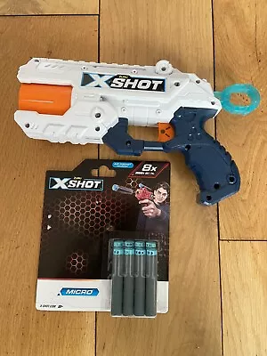 Buy NERF ZURU X-SHOT Soft Dart Gun With Eight Brand New Sealed Bullets • 3.99£