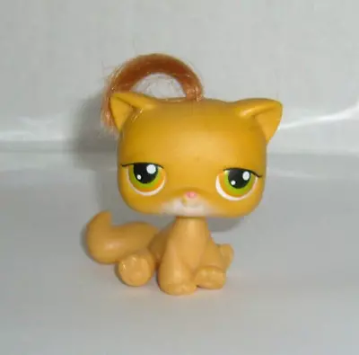 Buy Hasbro LPS Littlest Pet Shop Figure Cat # 78 Orange Real Hair • 4.99£