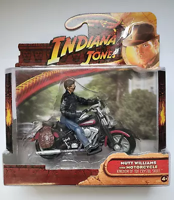 Buy Indiana Jones Mutt Williams With Motorcycle Crystal Skull 3.75  Figure 2008 Mib • 20£