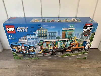 Buy LEGO 60335 City Train Station Bus Rail Truck Tracks & Crossing - Brand New Set • 67.95£