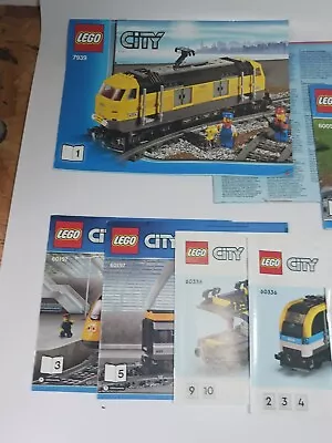 Buy Vintage Lego Instructions Manuals Railway Trains 7939 60051 60197 60336 • 19£