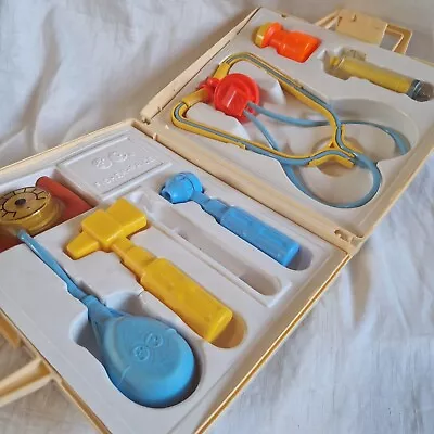 Buy Vintage Fisher Price Toy Medical First Aid Doctor Kit In Case • 15£