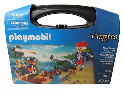 Buy PLAYMOBIL Pirates Treasure Raider 9102 Playset   Carry Case Gift NEW 62 Pieces • 7.99£