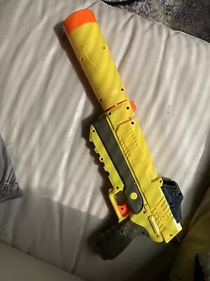 Buy Nerf Fortnite SP-L Dart Shhhh… Gun Blaster Elite Pistol With Silencer Yellow • 7£