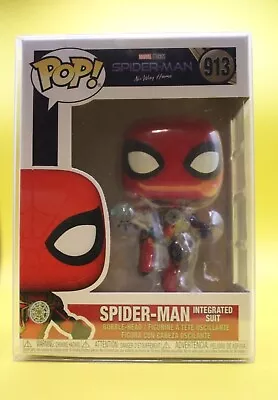 Buy Funko POP #913 Spider-Man (Integrated Suit) Marvel No Way Home With Protector UK • 11.99£