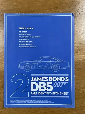 Buy Eaglemoss Build James Bond 007 Aston Martin Db5 Part Identification Sheet  2 • 4.99£