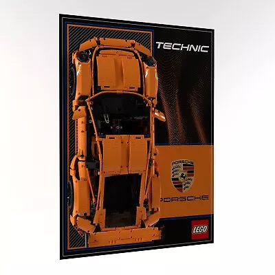 Buy BRICK IN IT Wall Display Panel For LEGO® Technic Porsche 911 GT3 RS 42056 • 84.99£